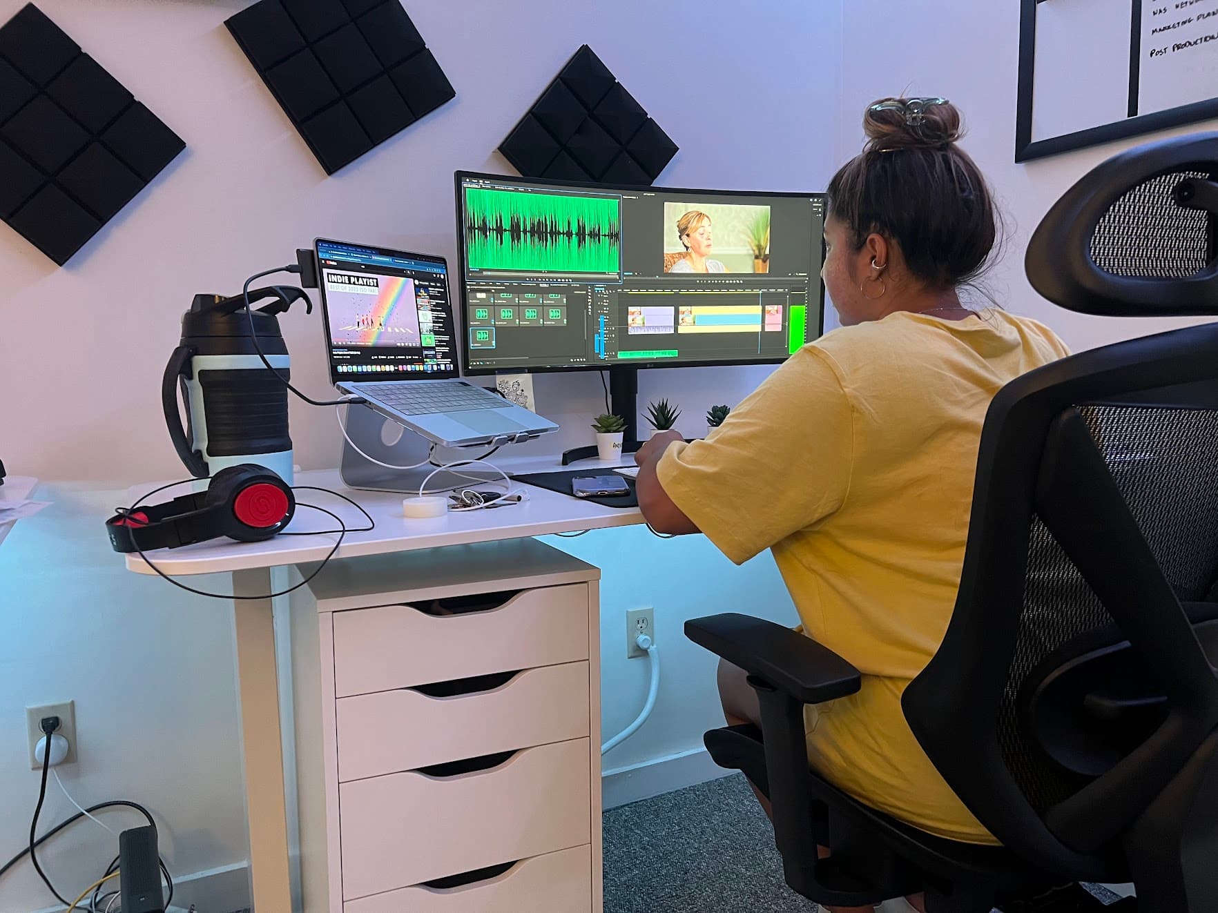 Editing desk