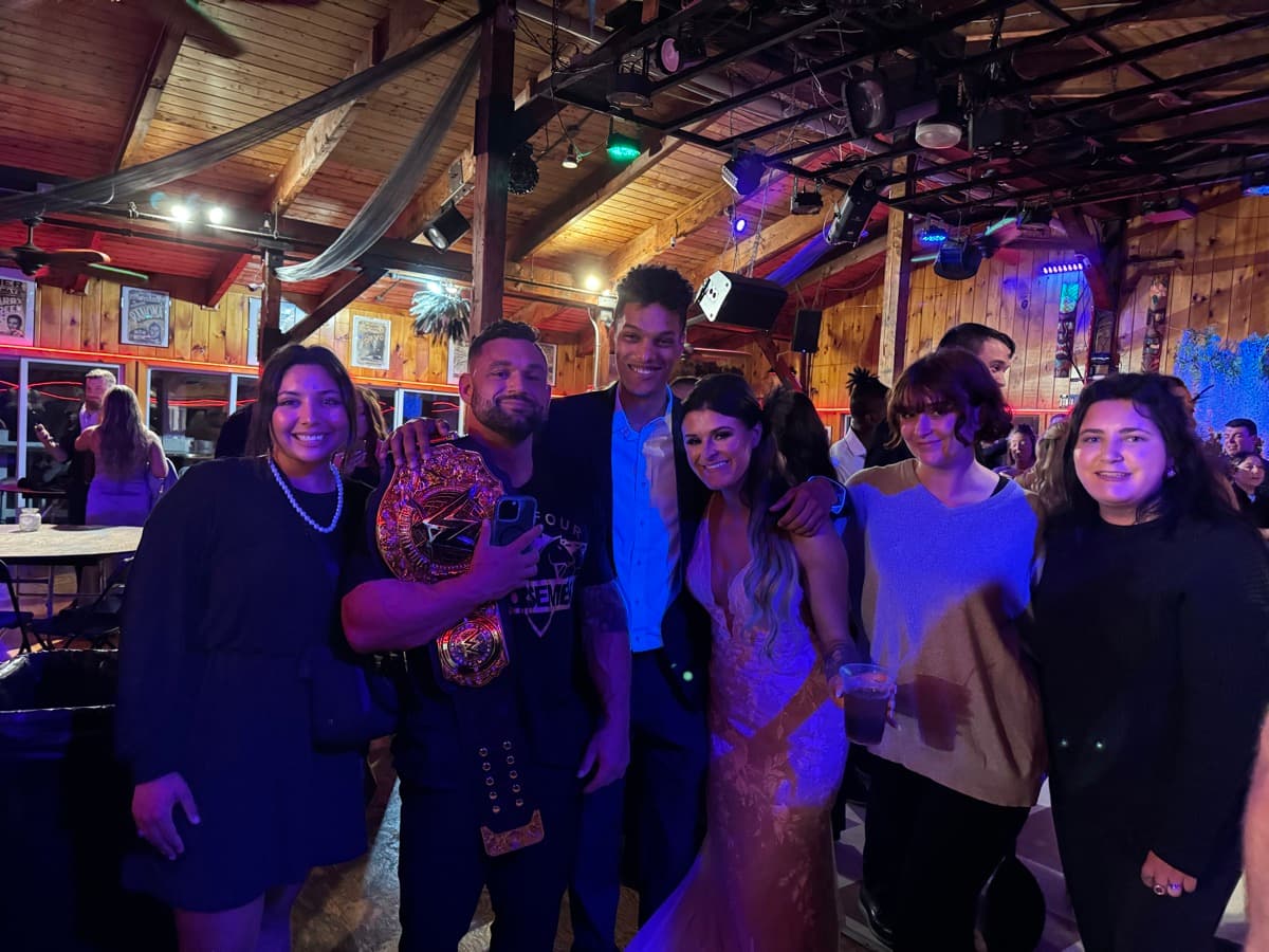 Skytona with Shane and Lauren on their wedding day